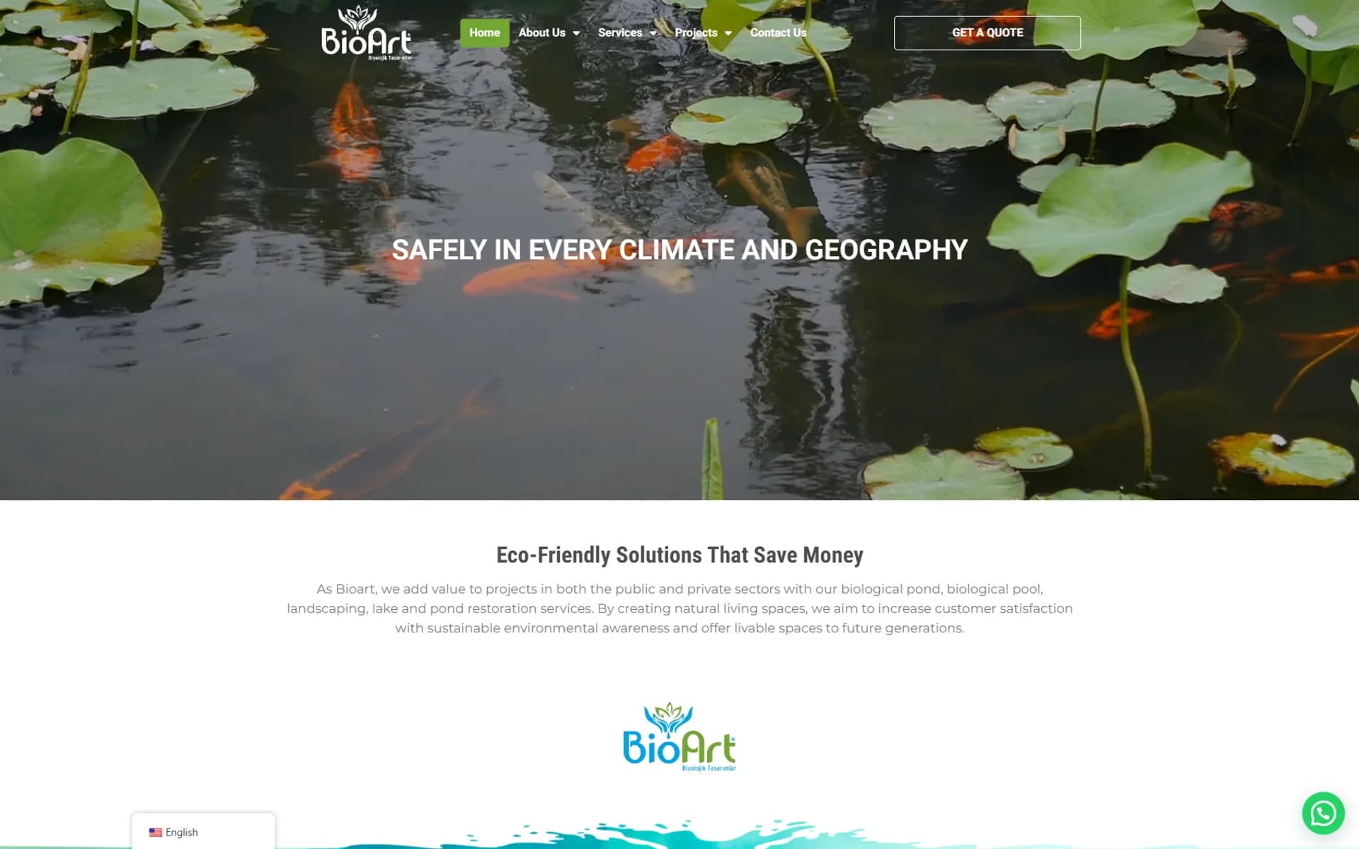 A Lead Engine for Ecological Ponds: BioArt