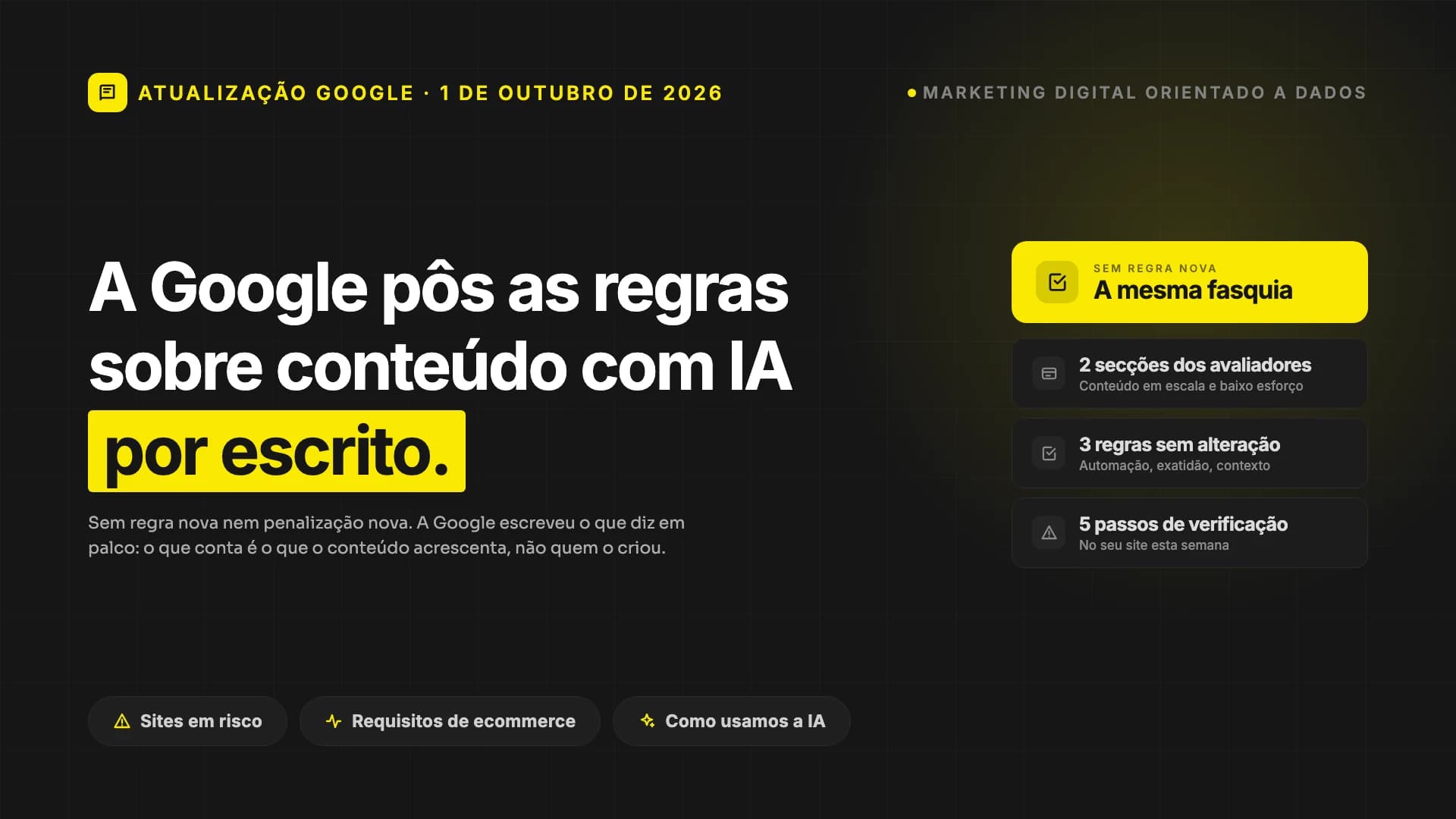 A Google atualizou as regras sobre conteúdo gerado por IA. Eis o que mudou.