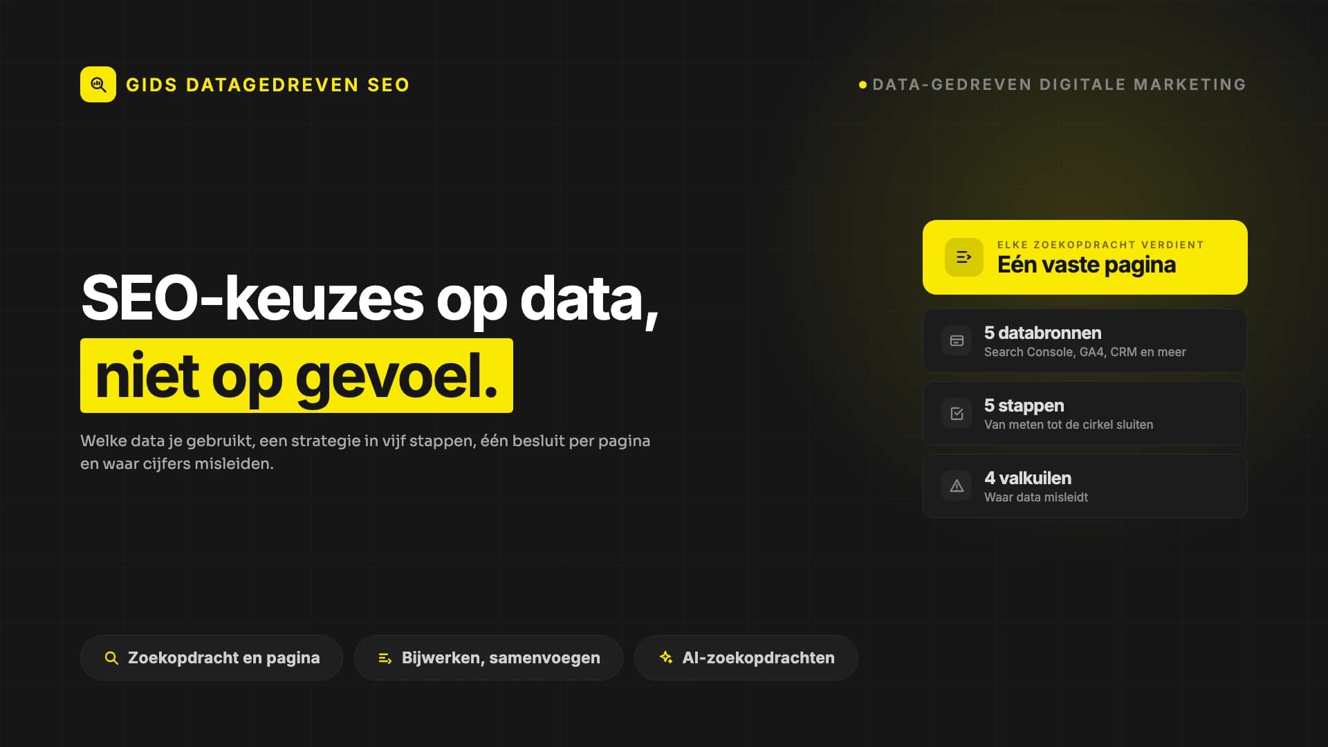 Datagedreven SEO-strategie: waarom vertoningen stijgen maar klikken niet