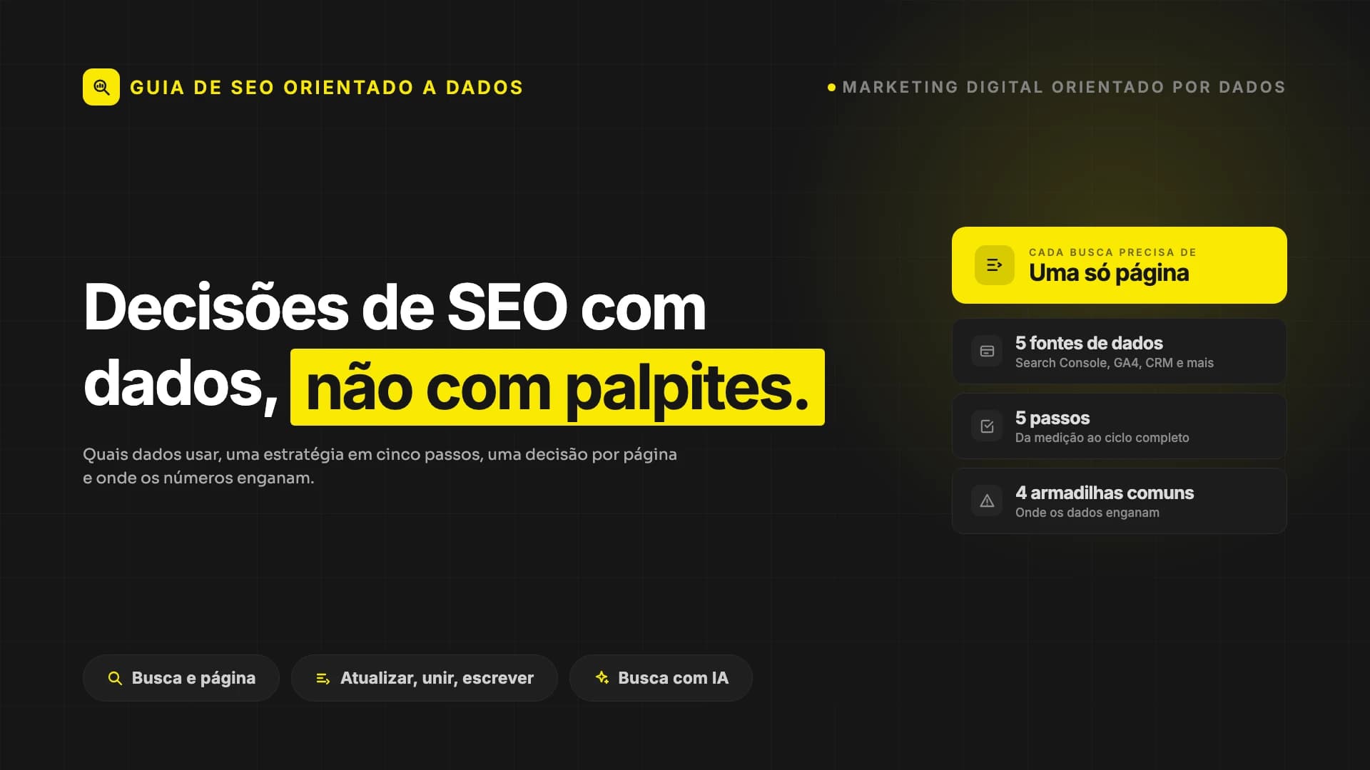 SEO orientado a dados: por que as impressões sobem e os cliques não