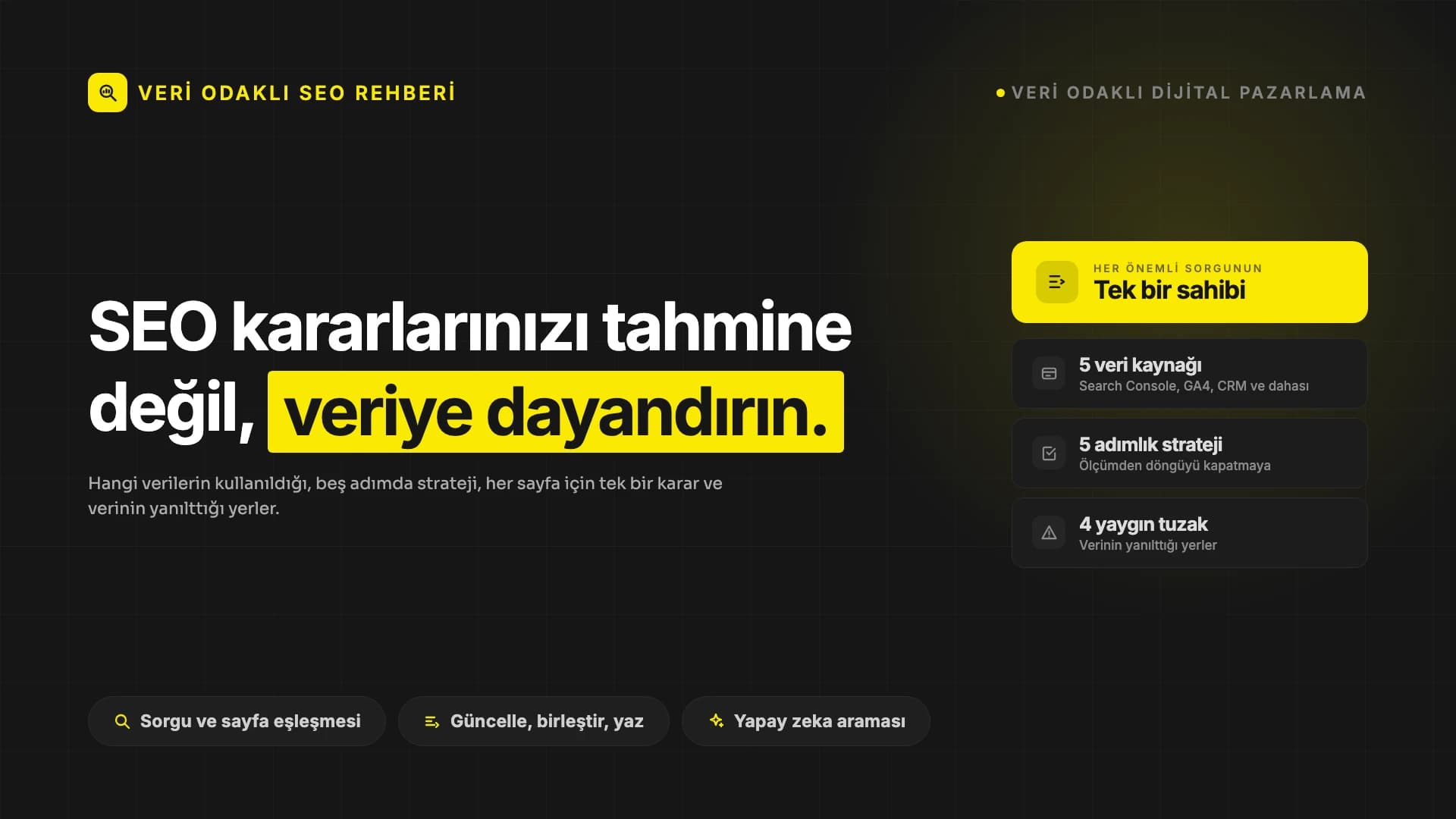 Veri Odaklı SEO Stratejisi: Gösterim Artıyor, Tıklama Neden Artmıyor?