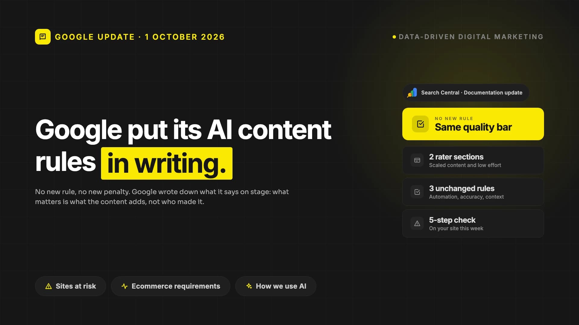Google Just Updated Its Rules on AI-Generated Content. Here's What Changed.