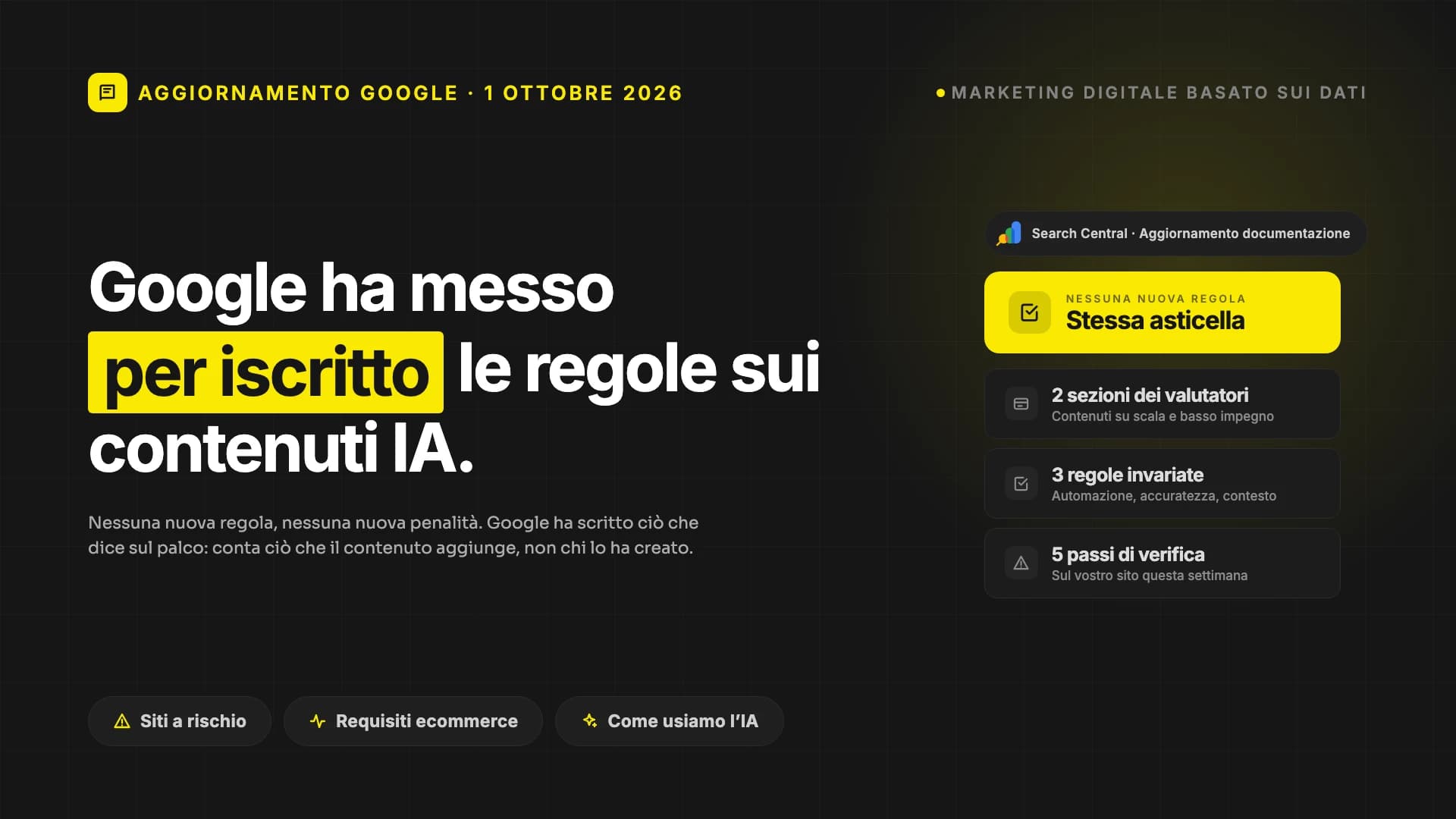 Google ha aggiornato le regole sui contenuti generati dall'IA: ecco cosa è cambiato