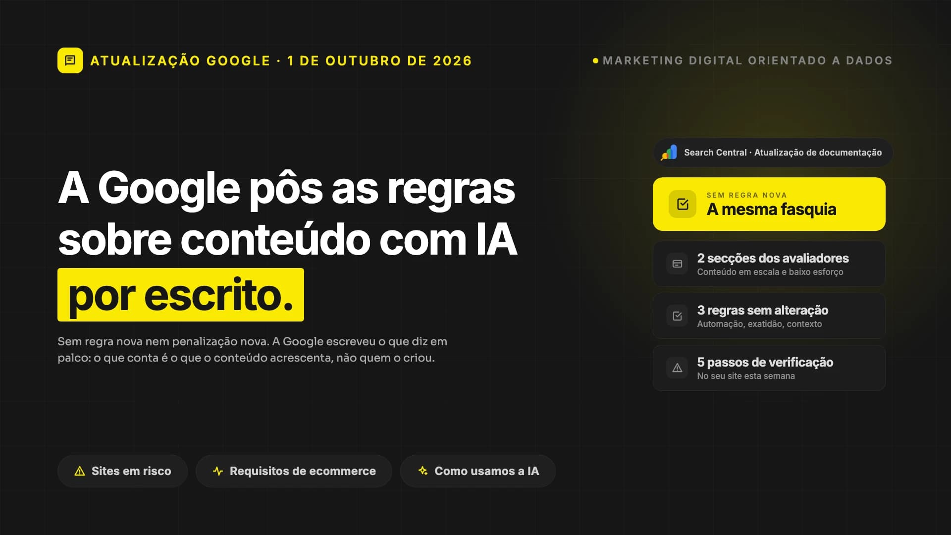 A Google atualizou as regras sobre conteúdo gerado por IA. Eis o que mudou.