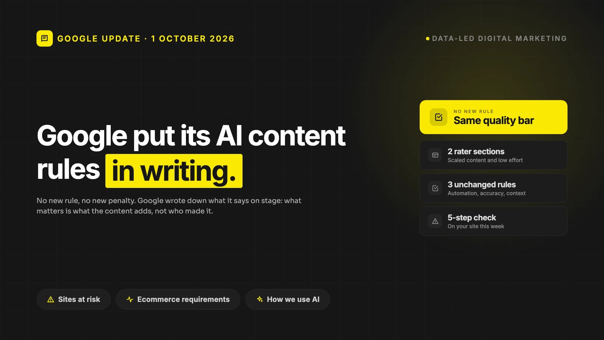 Google Just Updated Its Rules on AI-Generated Content. Here's What Changed.