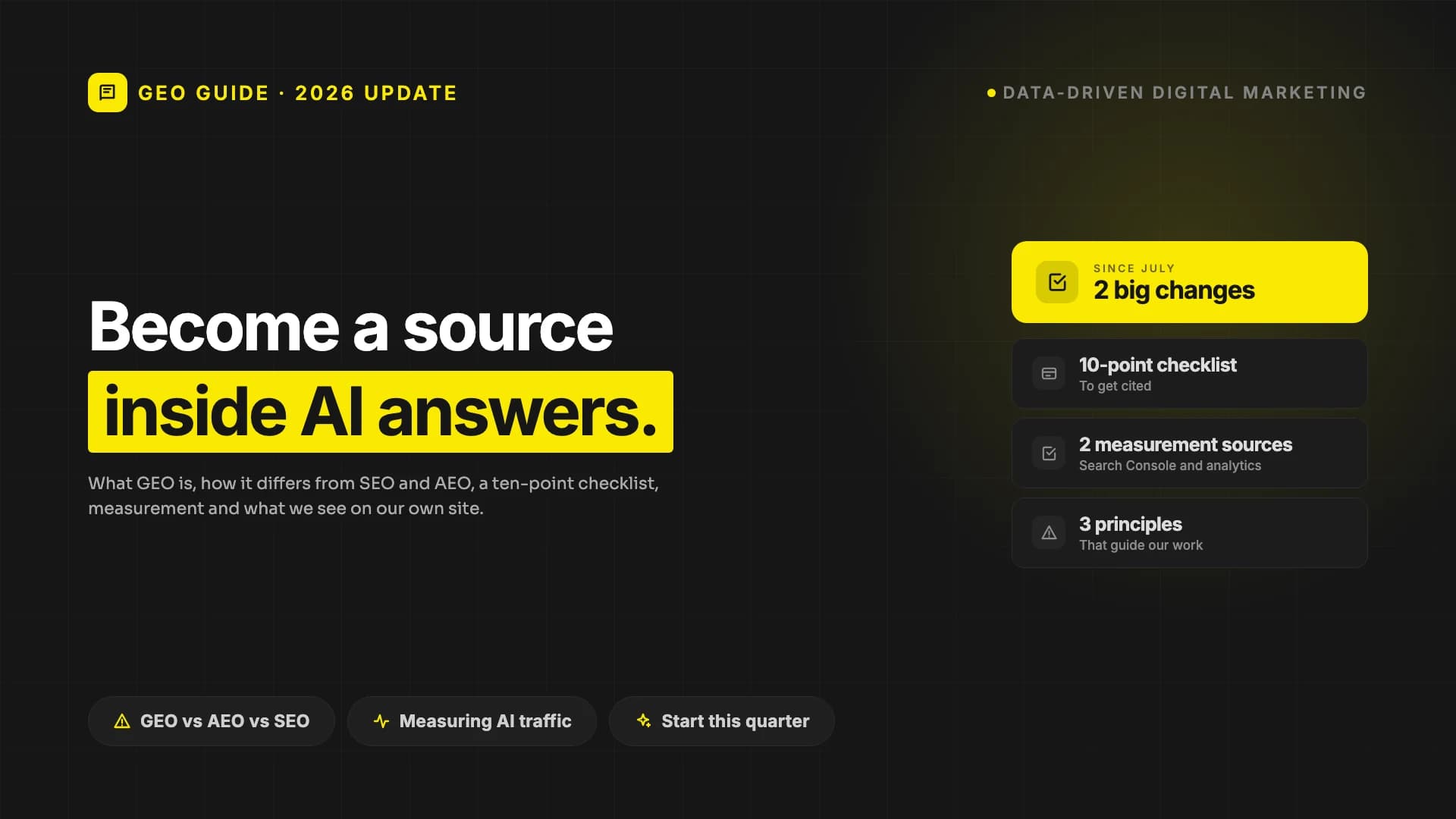 How to Get Your Brand Cited by AI Search: A Practical Guide to Generative Engine Optimization (2026 Update)