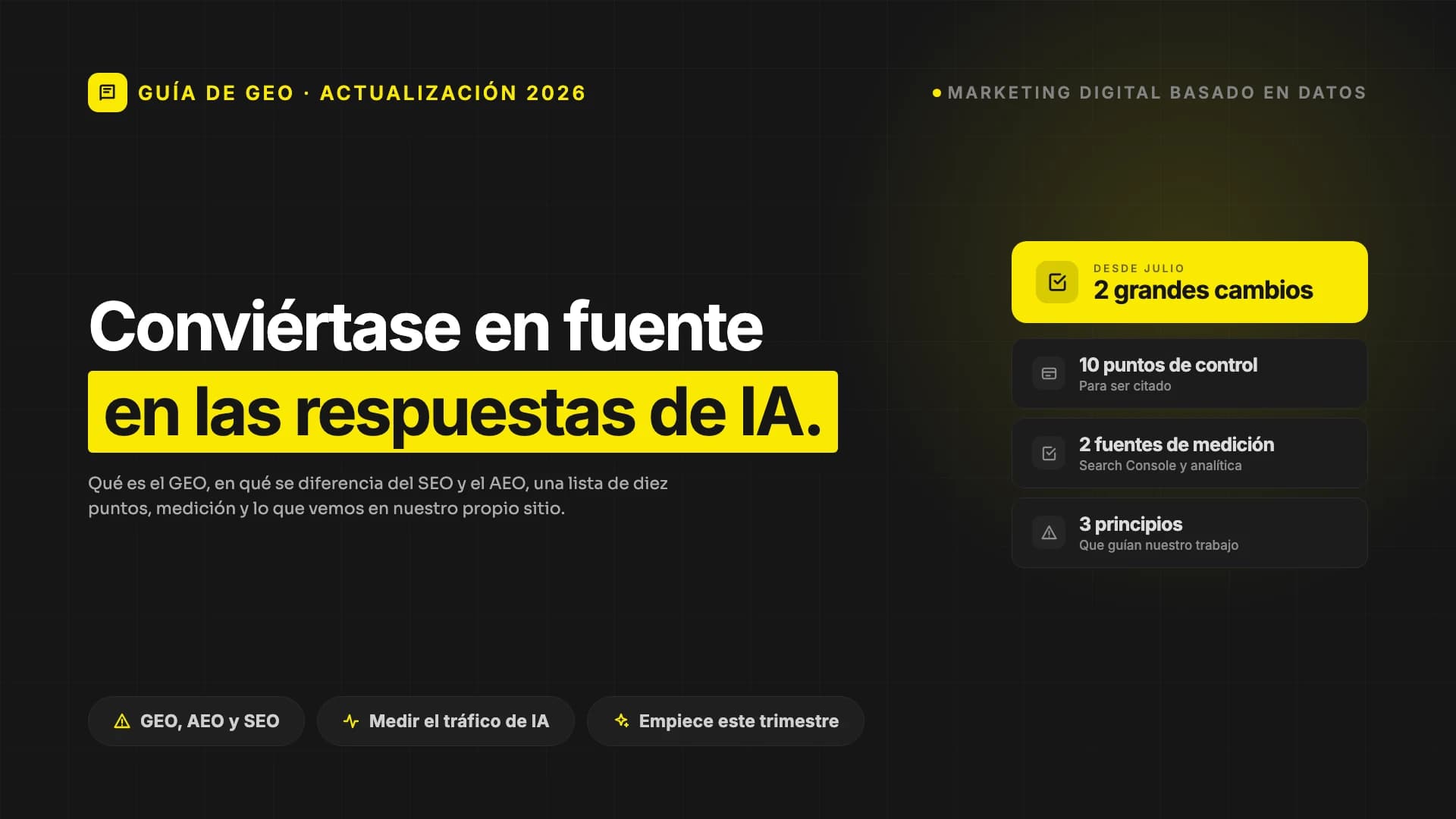Cómo lograr que la búsqueda con IA cite su marca: guía práctica de Generative Engine Optimization (actualización 2026)