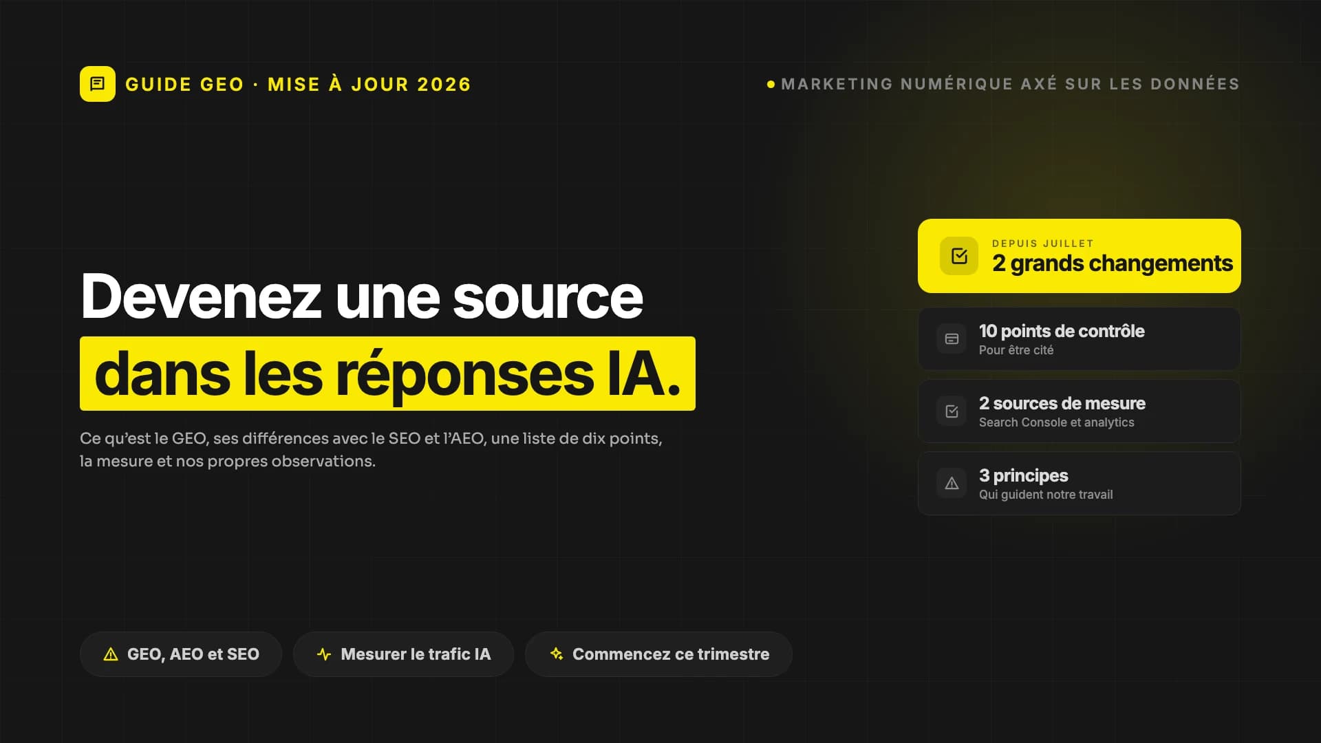 Comment faire citer votre marque par la recherche IA : guide pratique du generative engine optimization (mise à jour 2026)