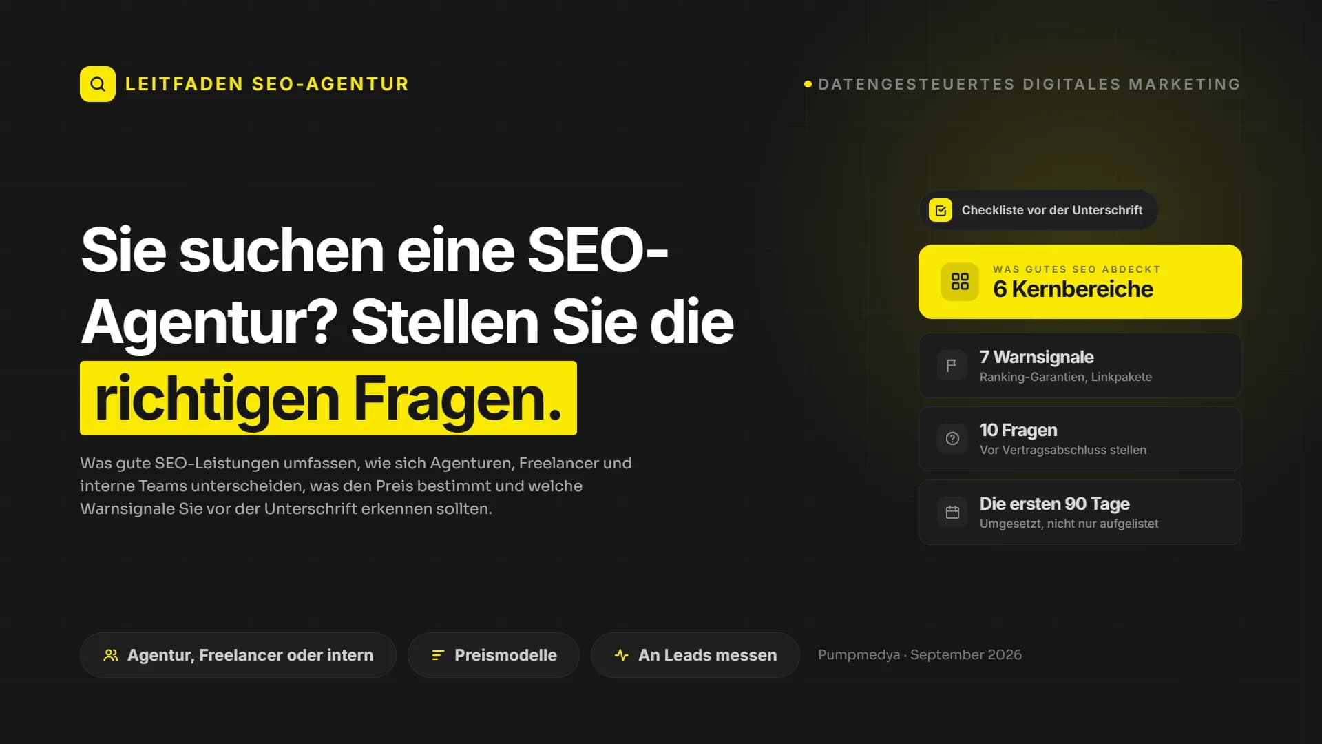 SEO-Agentur finden im KI-Zeitalter: Leistungen, Kosten und die richtigen Fragen