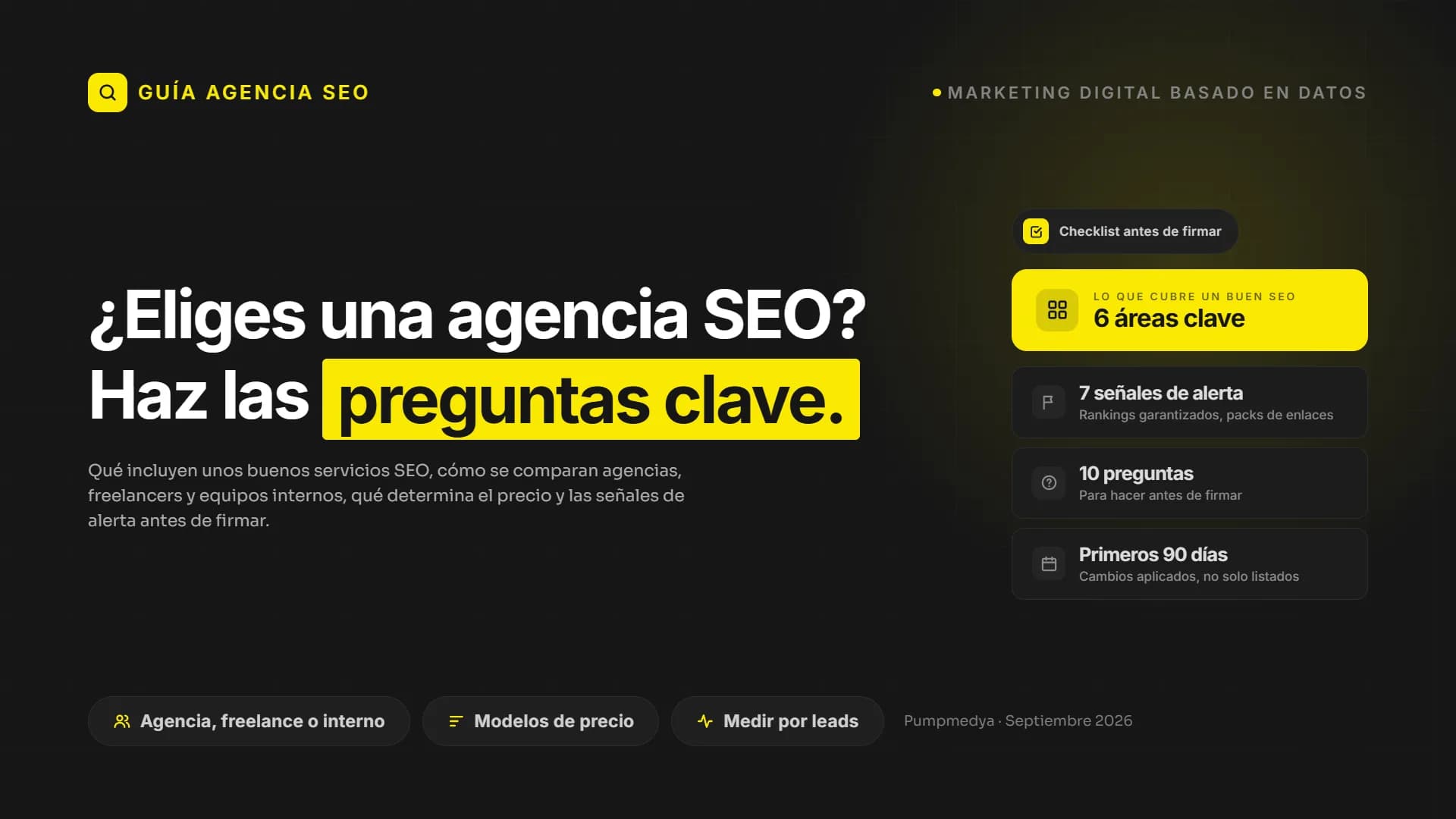 Cómo elegir una agencia SEO en la era de la IA: servicios, precio y preguntas clave