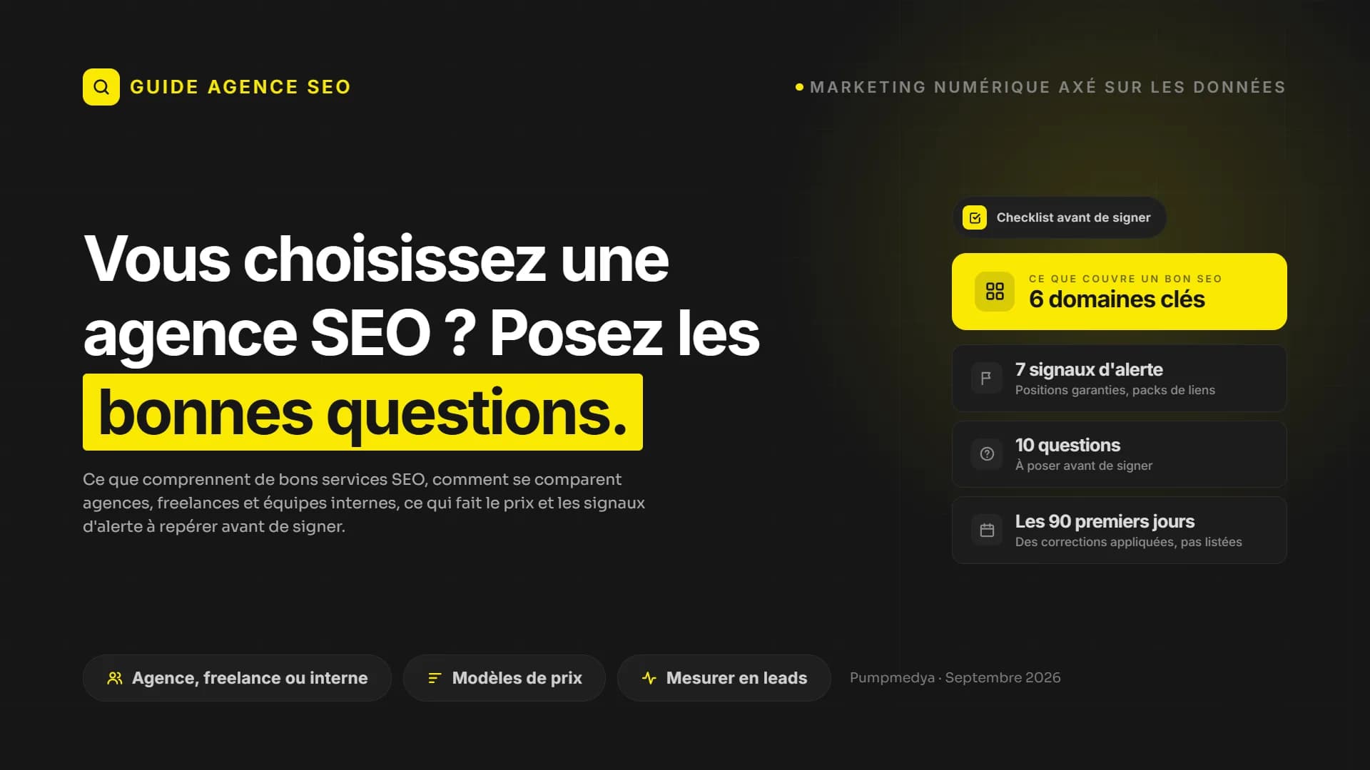 Comment choisir une agence SEO à l'ère de l'IA : prestations, tarifs et questions à poser