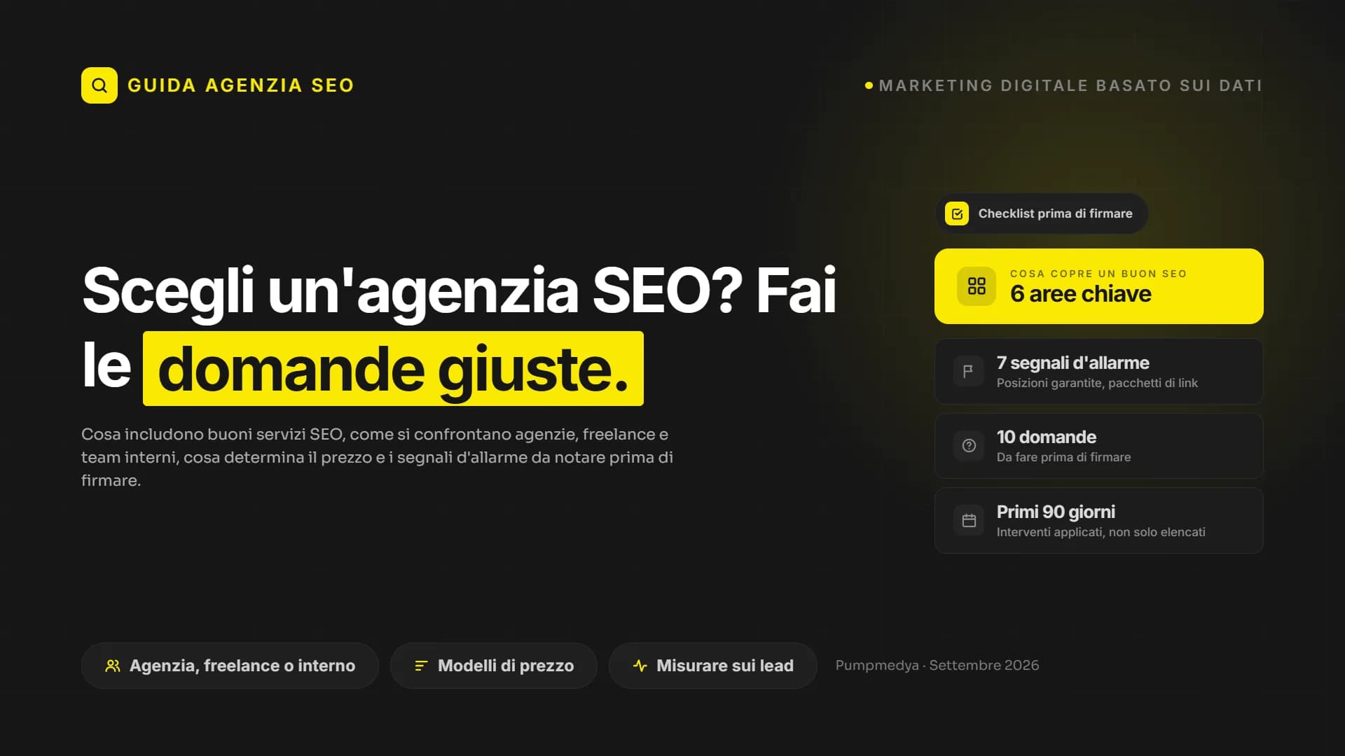 Come scegliere un consulente SEO o un'agenzia SEO nell'era dell'AI: servizi e domande da fare