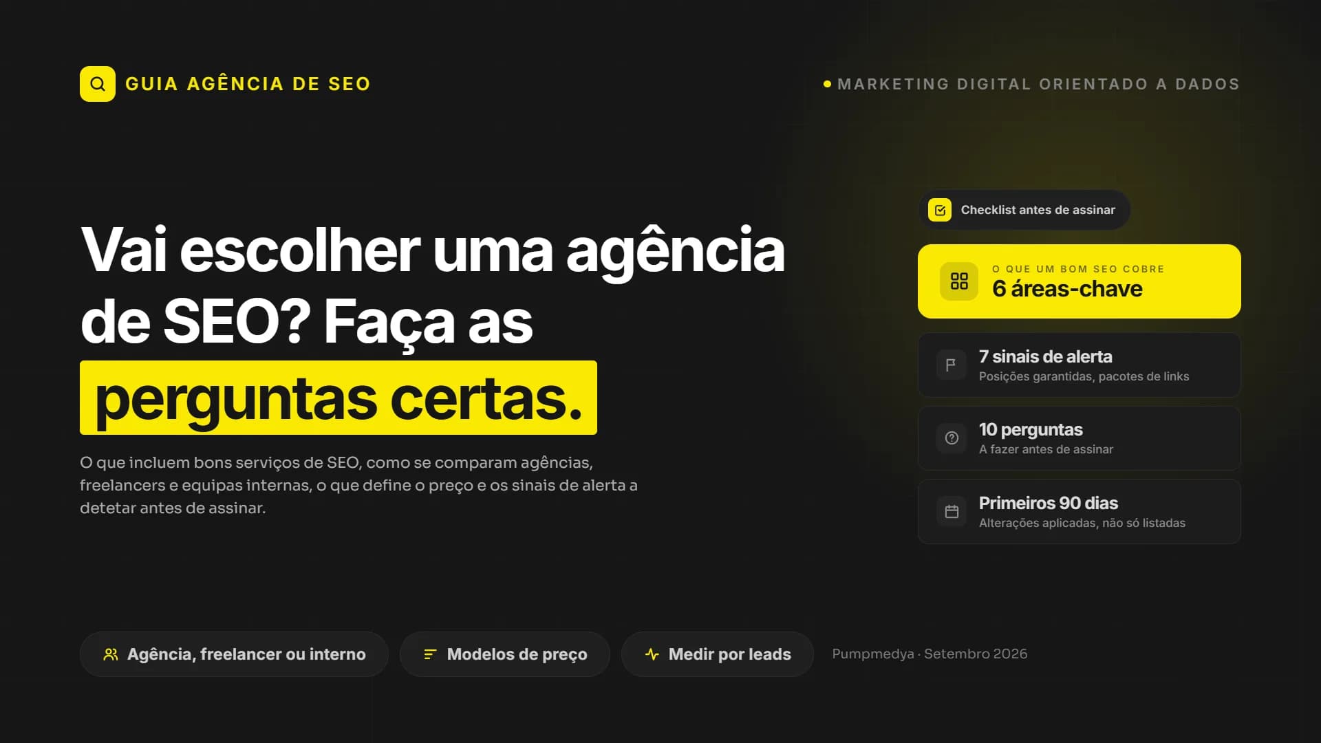 Como escolher uma agência SEO na era da IA: o que incluem bons serviços SEO e que perguntas fazer
