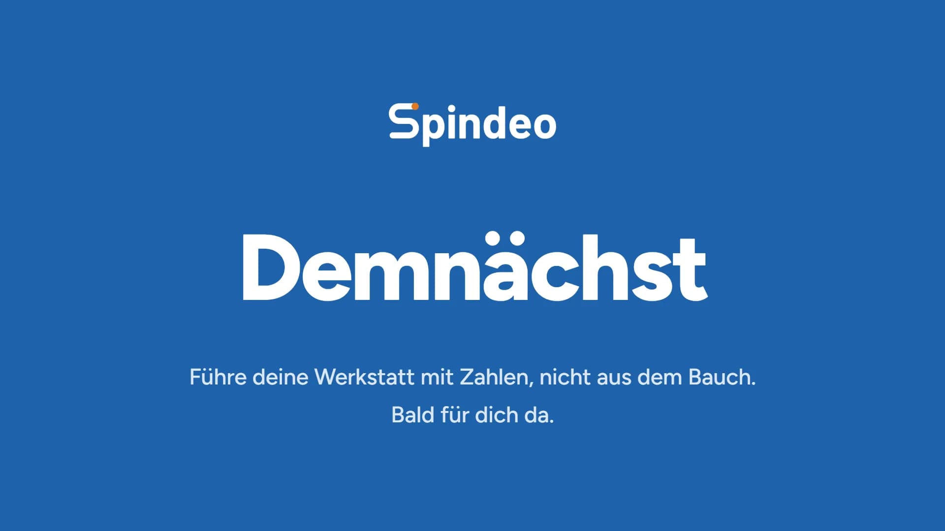 Spindeo kommt bald