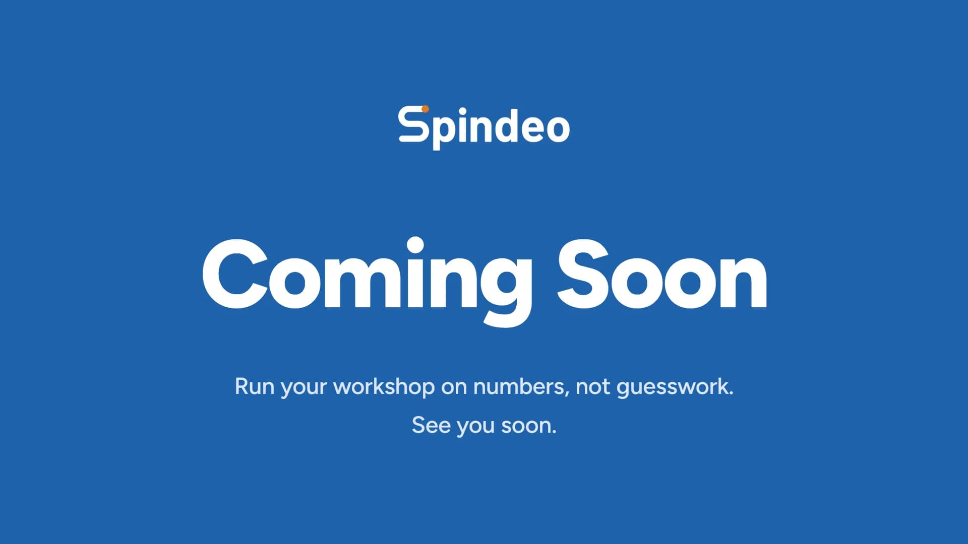 Spindeo Is Coming Soon
