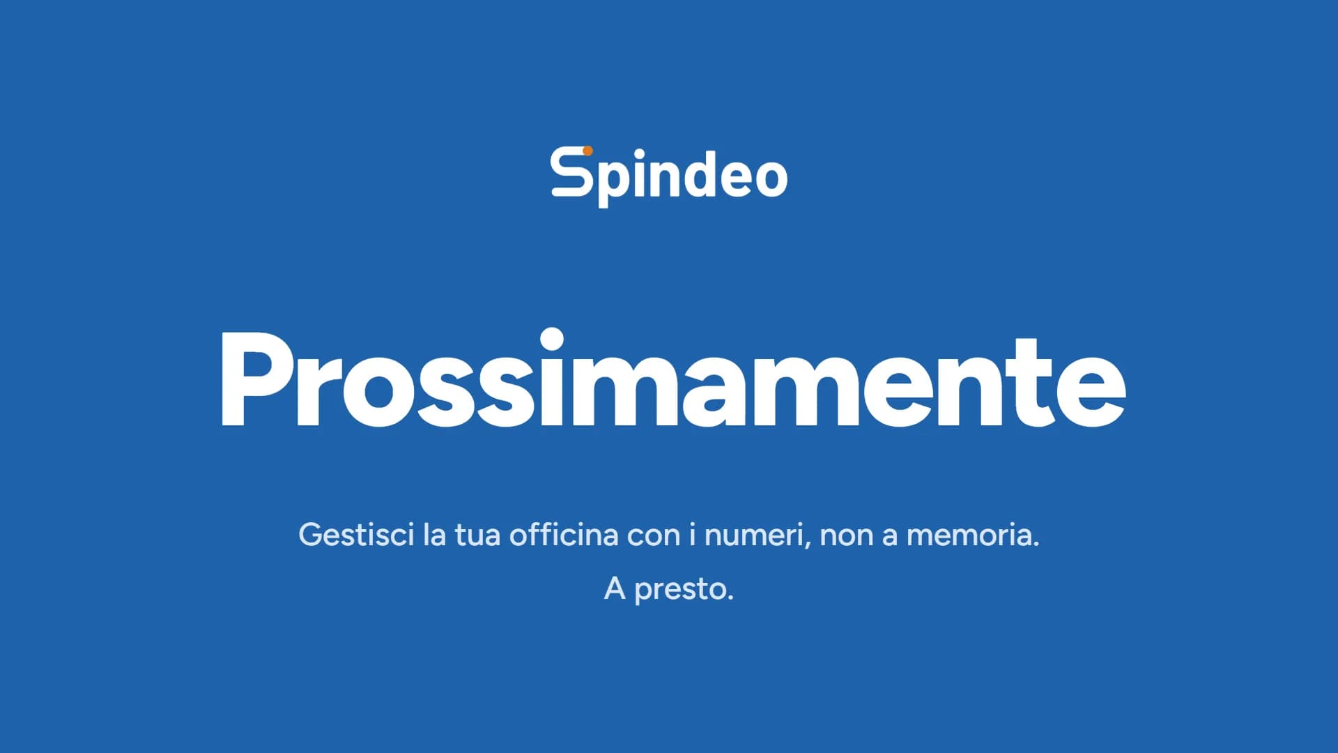 Spindeo è in arrivo