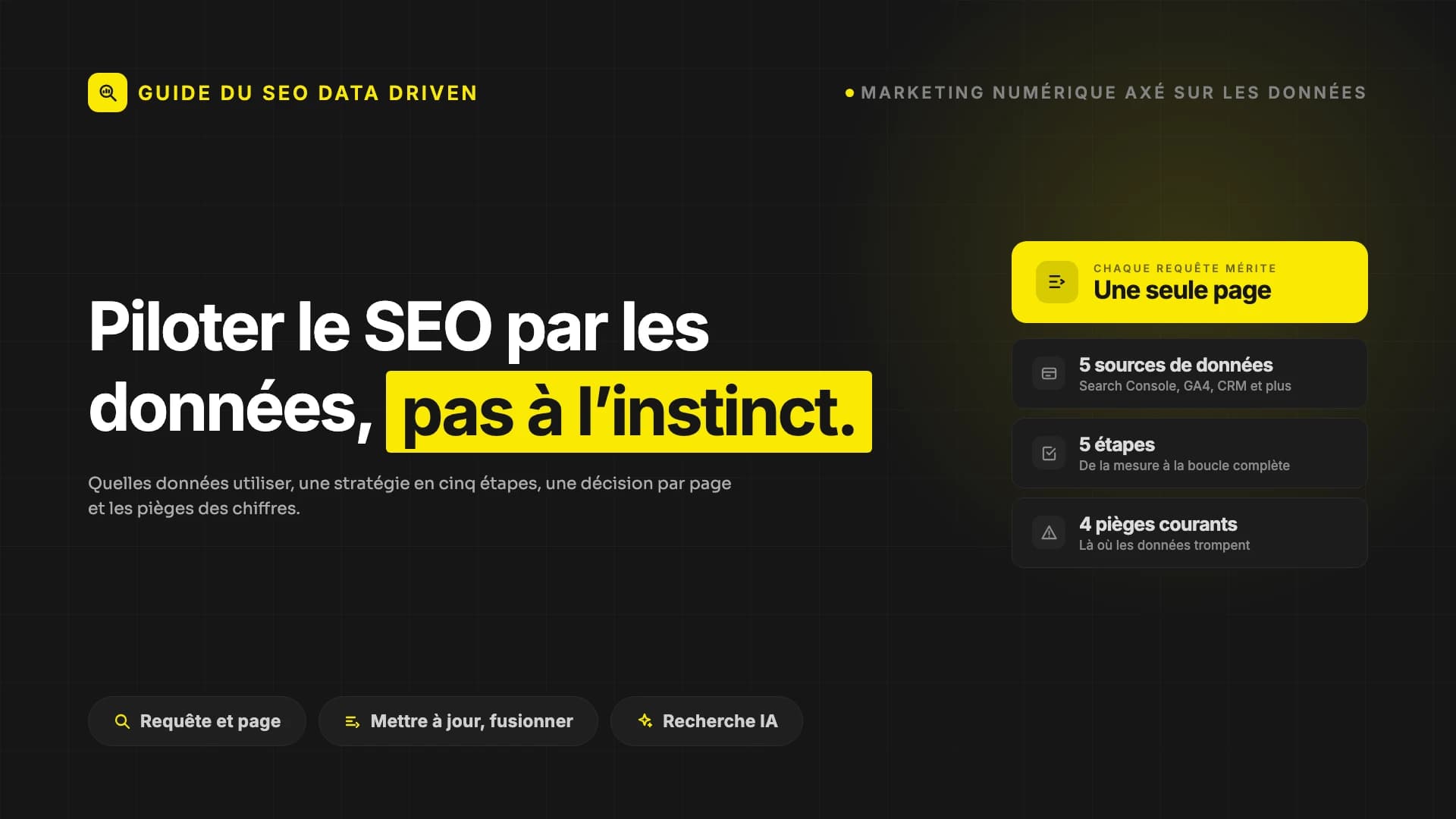 Stratégie SEO data driven : pourquoi les impressions augmentent mais pas les clics
