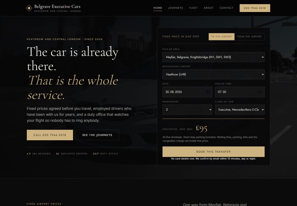 Chauffeur look, desktop