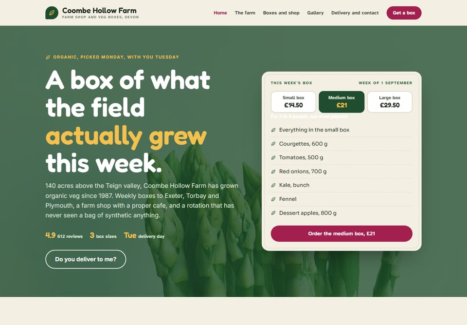 Harvest look, desktop